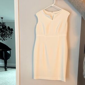 Kasper Ivory Cap Sleeve Midi Dress